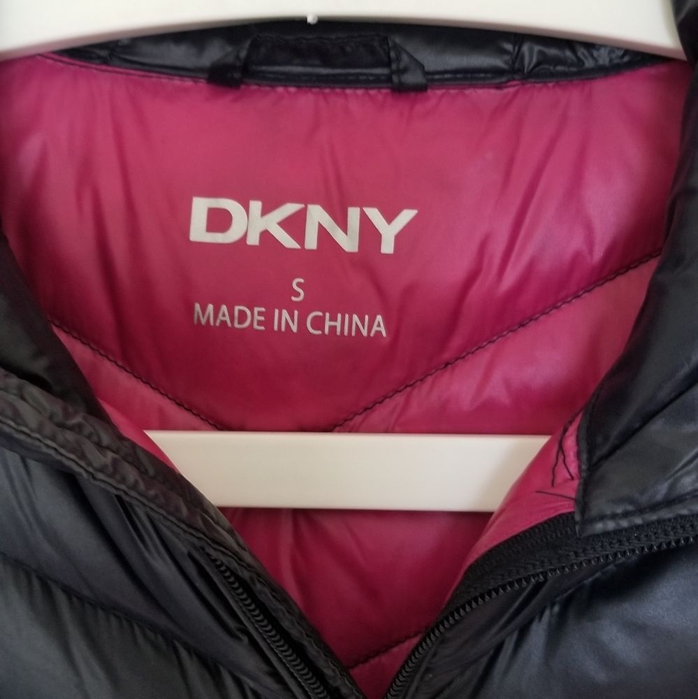 Dkny Packable Mid Length Down Jacket With Hoodie - image 7